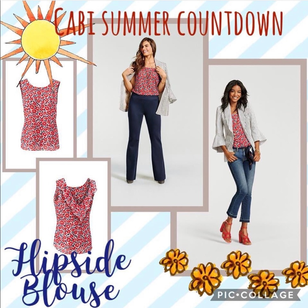 CAbi Flipside Blouse- Reversible!
